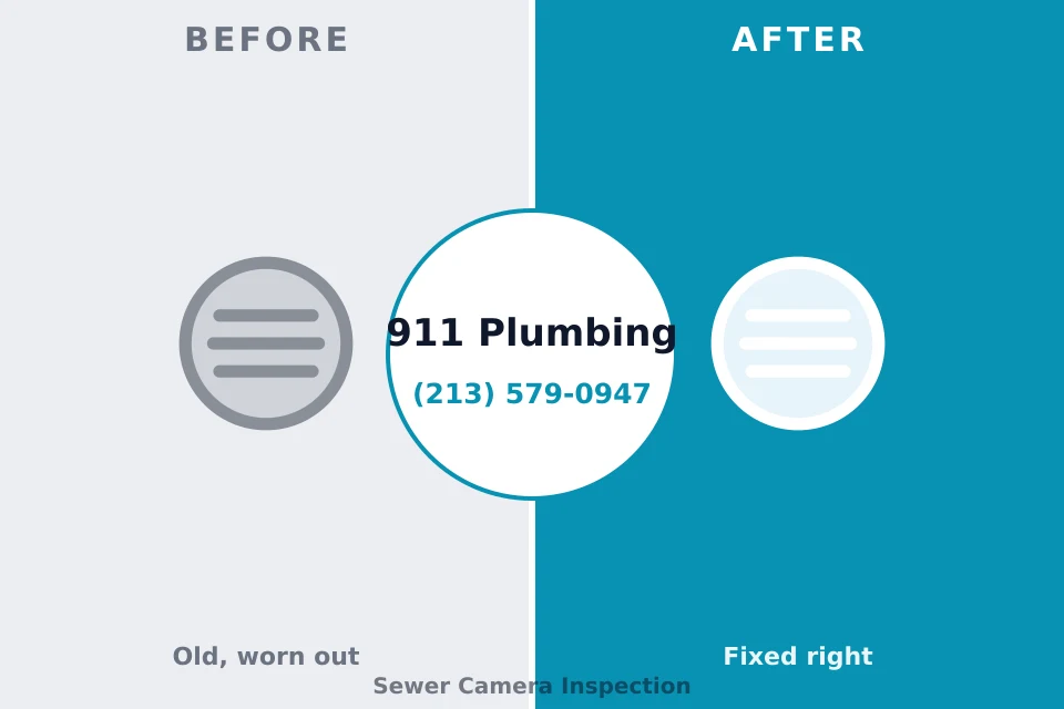 Before and after: plumbing repair Shanor-Northvue, PA